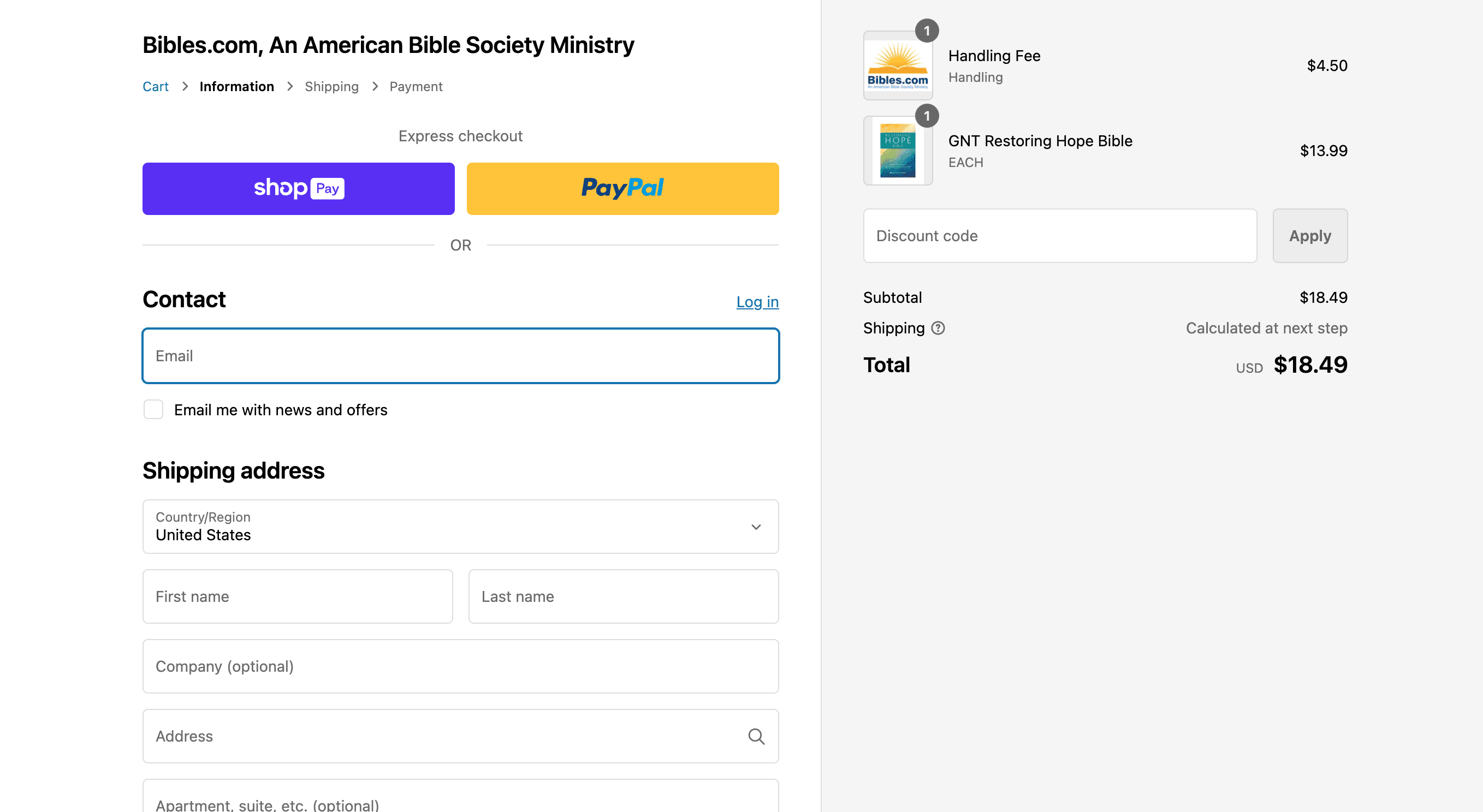 How to apply Bibles coupon code